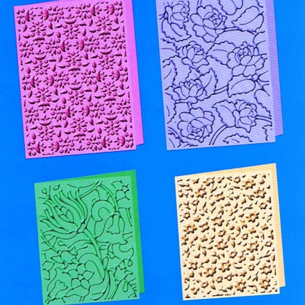 Cuttlebug 4-pc embossing folders - SUMMER SET